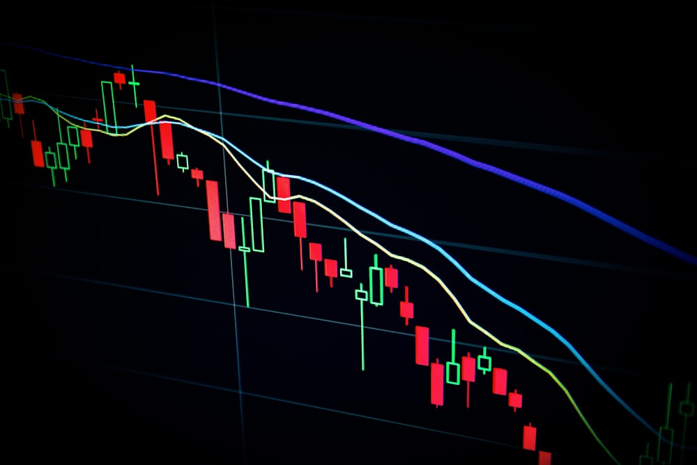 Candlestick charts on trading monitor - beginner forex course